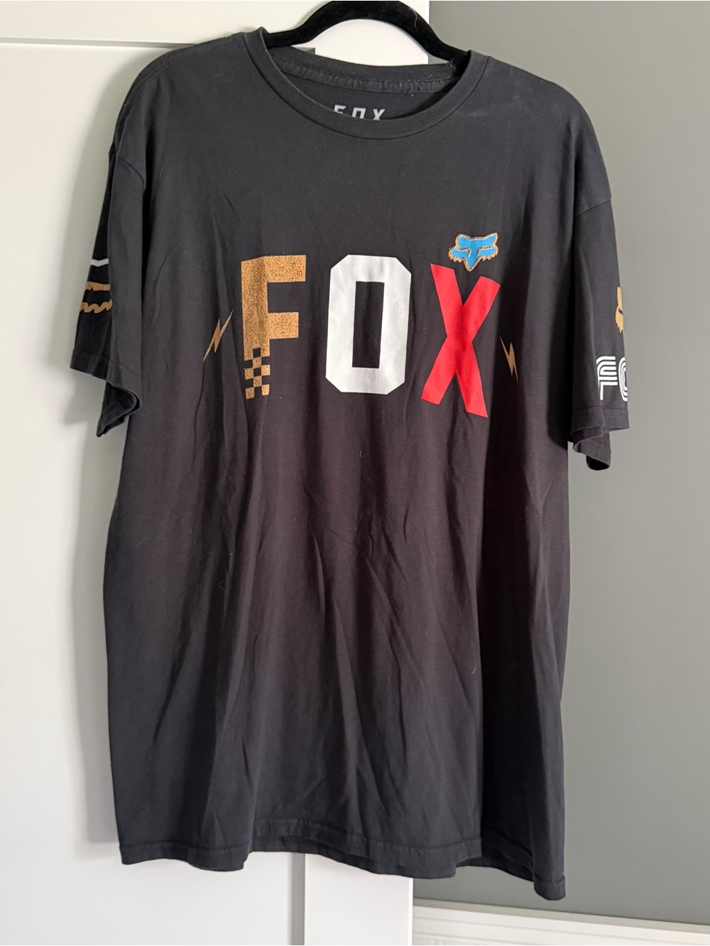 Fox Graphic Logo Short Sleeve T-Shirt Black